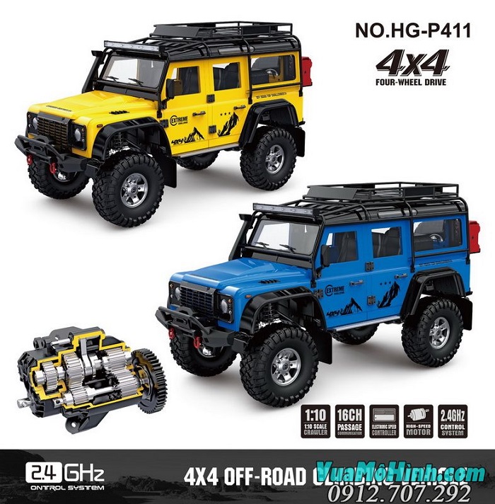 Xe địa hình điều khiển từ xa HG P411 hg-p411 rc car TXR4