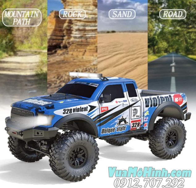 HB ZP1010 xe oto địa hình điều khiển từ xa ZP 1010 tỉ lệ 1/10