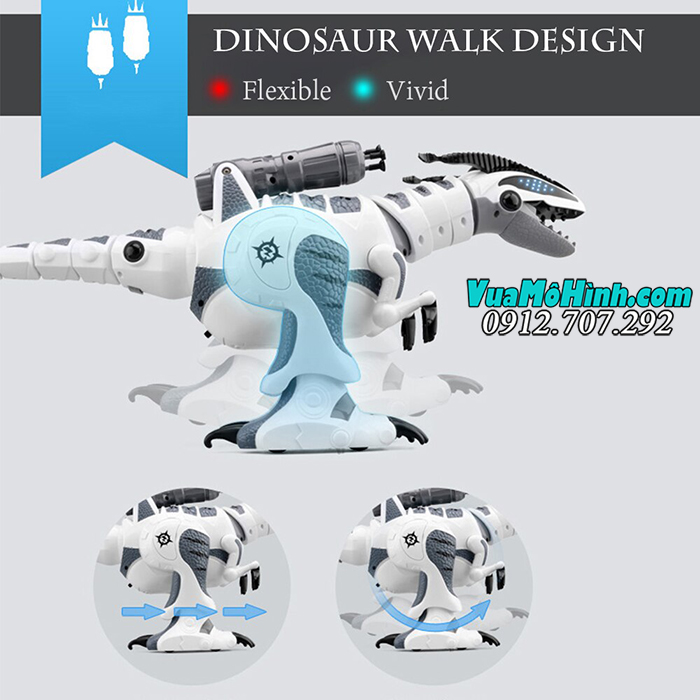 Khủng long robot rô bốt Dinosaur K9 đồ chơi thông minh điều khiển từ xa