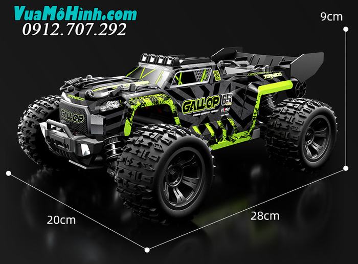 xe ô tô mô hình địa hình điều khiển từ xa tốc độ cao LH-18108 Land Raider Gallop