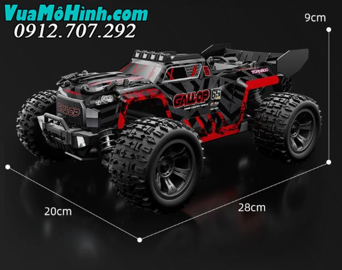 xe ô tô mô hình địa hình điều khiển từ xa tốc độ cao LH-18108 Land Raider Gallop