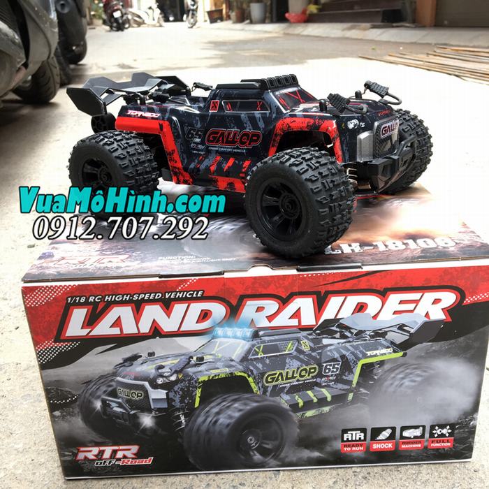 xe ô tô mô hình địa hình điều khiển từ xa tốc độ cao LH-18108 Land Raider Gallop