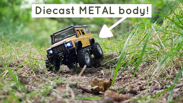 Xe ô tô điều khiển từ xa SG2801 vỏ kim loại tỉ lệ 1:28 đồ chơi RC Jeep Crawler SG 2801