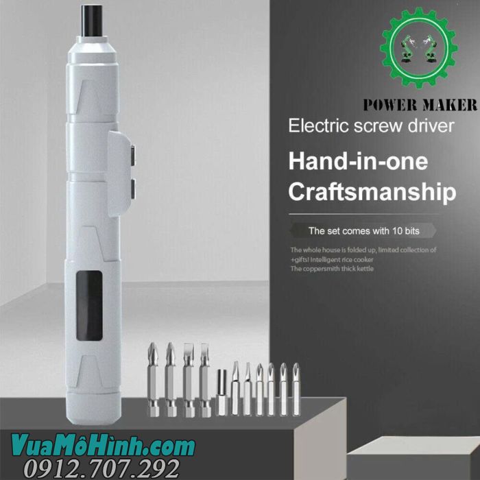 Máy vặn ốc vít điện USB 3.6V 150RPM mini đa năng
