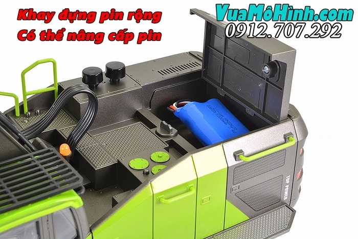 Mô hình xe xúc lật điều khiển từ xa Huina 1593 model 2025, phiên bản mới, gập sâu hơn, động cơ mạnh, chi tiết kim loại sắc nét