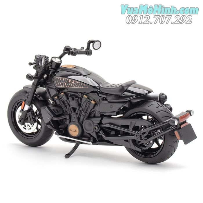 mô hình tĩnh diecast xe mô tô phân khối lớn harley davidson sportster s tỷ lệ 1:12 , đồ chơi trưng bày xe motor thu nhỏ mini