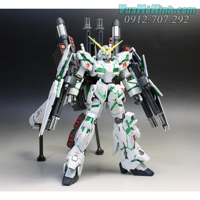 mô hình đồ chơi robot người máy biến hình lắp ráp Gundam HG 1/144 Unicorn Full amor rx-0 , rô bốt siêu nhân lắp ghép bandai