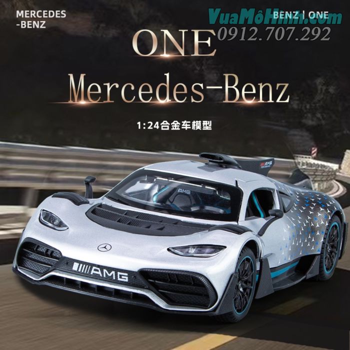 Mô hình tĩnh diecast siêu xe ô tô Mescedes Benz AMG One tỷ lệ 1:24 , đồ chơi xe hơi oto 4 bánh thu nhỏ