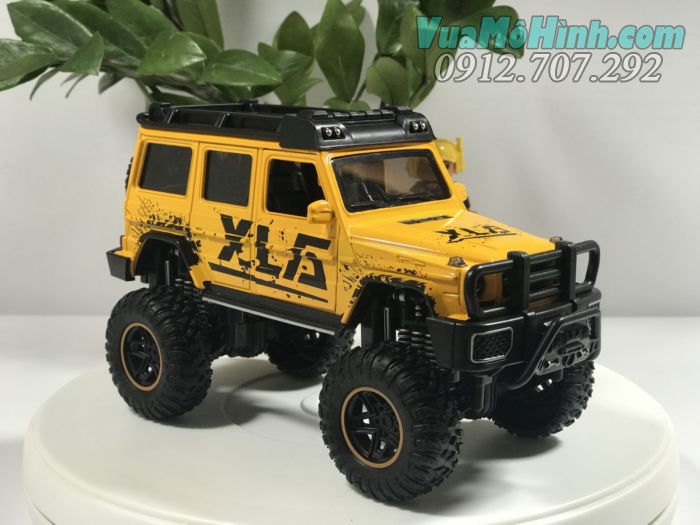 Mô hình tĩnh diecast ô tô siêu xe Mercedes Benz G500 XLG tỷ lệ 1:24 , đồ chơi xe hơi oto 4 bánh