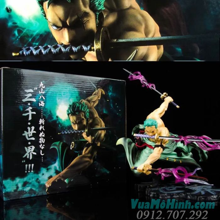 Mô hình nhân vật Roronoa Zoro - One Piece Đảo hải tặc cao 20cm