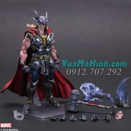 Mô hình nhân vật Thor Marvel Universe đồ chơi siêu anh hùng Variant Play Arts Kai Action Figure