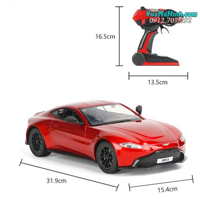 Mô hình xe Aston Martin Vantage siêu xe ô tô điều khiển từ xa tỷ lệ 1:14, sóng điều khiển 2.4Ghz cực khủng