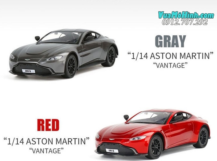 Mô hình xe Aston Martin Vantage siêu xe ô tô điều khiển từ xa tỷ lệ 1:14, sóng điều khiển 2.4Ghz cực khủng