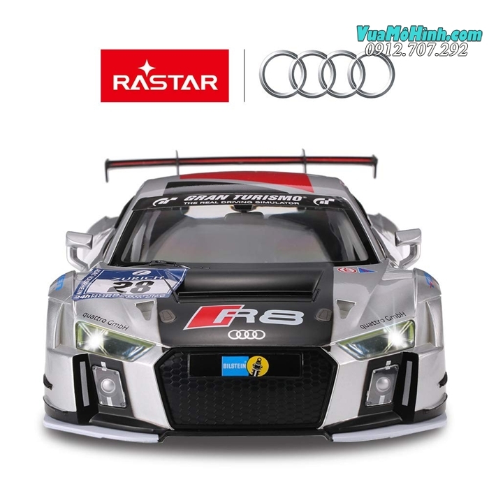 Mô hình xe Audi R8 ô tô điều khiển từ xa RC tỷ lệ 1:14 Rastar