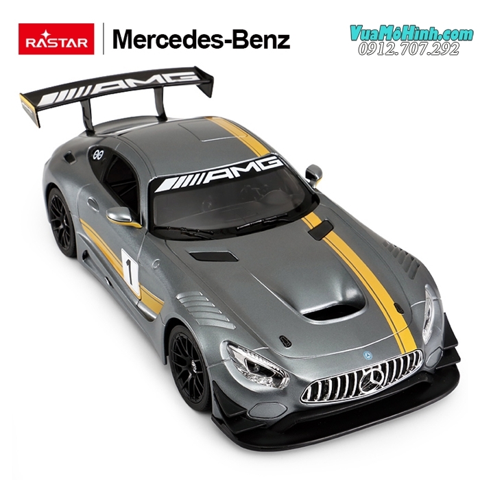 Mô hình xe Mercedes - Benz AMG GT3 siêu xe ô tô điều khiển từ xa tỷ lệ 1:14 Rastar, sóng 2.4Ghz siêu khủng