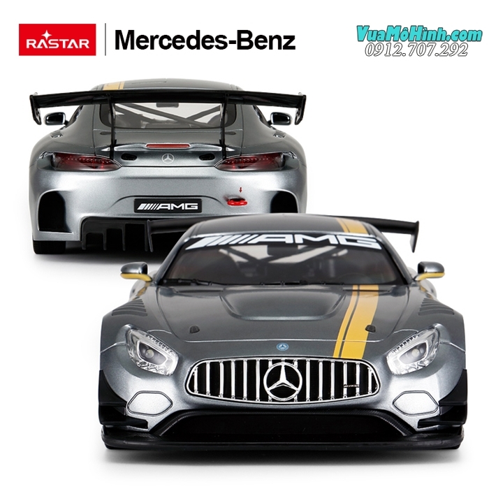 Mô hình xe Mercedes - Benz AMG GT3 siêu xe ô tô điều khiển từ xa tỷ lệ 1:14 Rastar, sóng 2.4Ghz siêu khủng