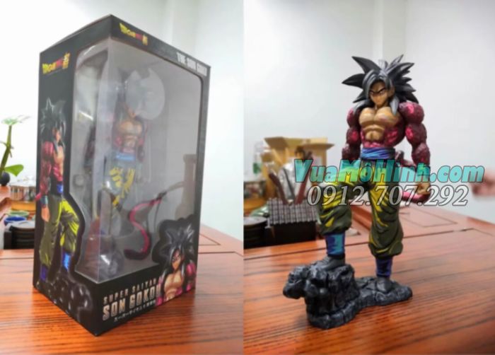 Mô hình Son Goku SS4 7 viên ngọc rồng Dragon Ball  màu đặc biệt cao 26cm