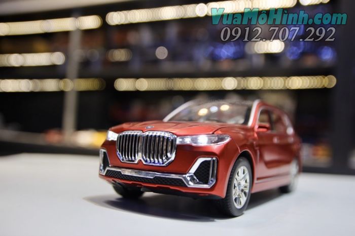 mô hình tĩnh diecast siêu xe ô tô bmw x7 tỷ lệ 1:24 , đồ chơi xe hơi 4 bánh oto thu nhỏ bằng kim loại