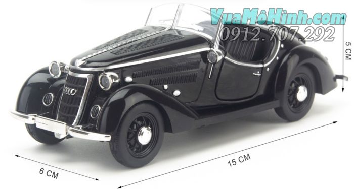 Mô hình tĩnh xe ô tô Audi Wanderer W25K Roadster 1936 tỉ lệ 1:32 vỏ kim loại