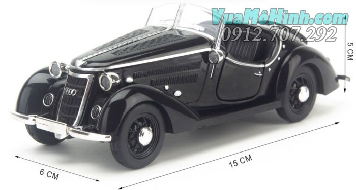 Mô hình tĩnh xe ô tô Audi Wanderer W25K Roadster 1936 tỉ lệ 1:32 vỏ kim loại