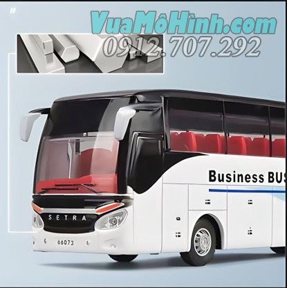 mô hình tĩnh diecast đồ chơi xe ô tô buýt chở khách business bus tỷ lệ 1:32 , xe hơi oto thu nhỏ trưng bày