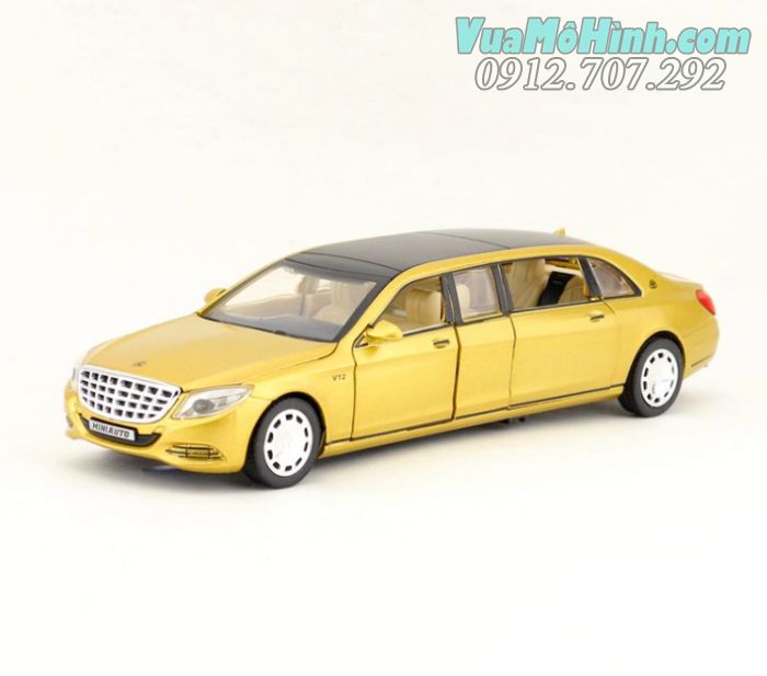 Mô hình tĩnh xe ô tô Mercedes - Benz Maybach S650 tỉ lệ 1/32 vỏ hợp kim, mở được cửa.