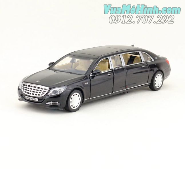 Mô hình tĩnh xe ô tô Mercedes - Benz Maybach S650 tỉ lệ 1/32 vỏ hợp kim, mở được cửa.