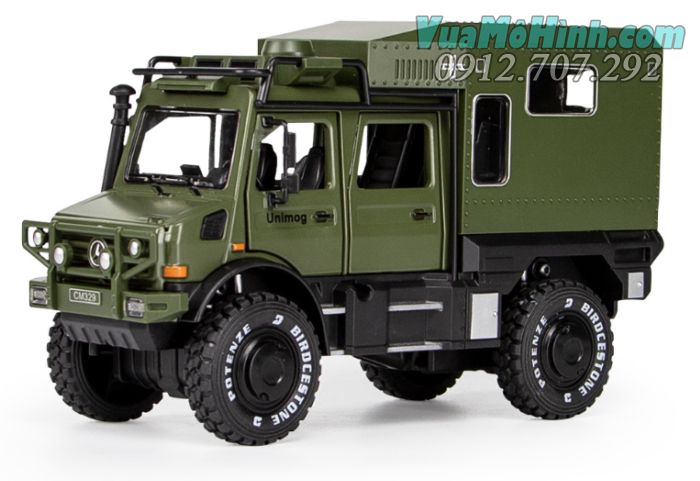 Mô hình tĩnh xe ô tô Mercedes-Benz Unimog tỉ lệ 1:28