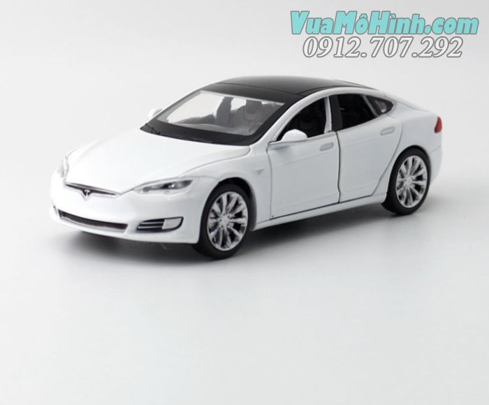 Đồ chơi mô hình tĩnh ô tô Tesla ModelS tỉ lệ 1:32