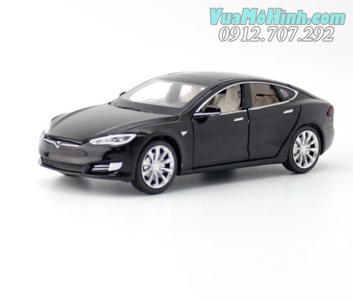 mô hình tĩnh xe ô tô Tesla ModelS tỉ lệ 1:32 vỏ kim loại