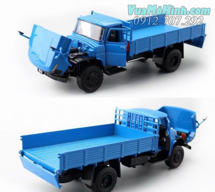 Mô hình tĩnh xe tải quân sự CA141 vỏ sắt tỉ lệ 1:36