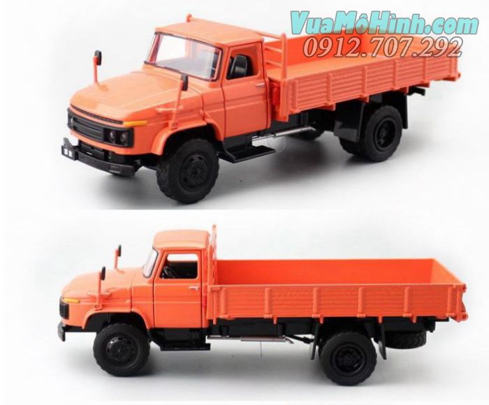 Mô hình tĩnh xe tải quân sự CA141 vỏ sắt tỉ lệ 1:36