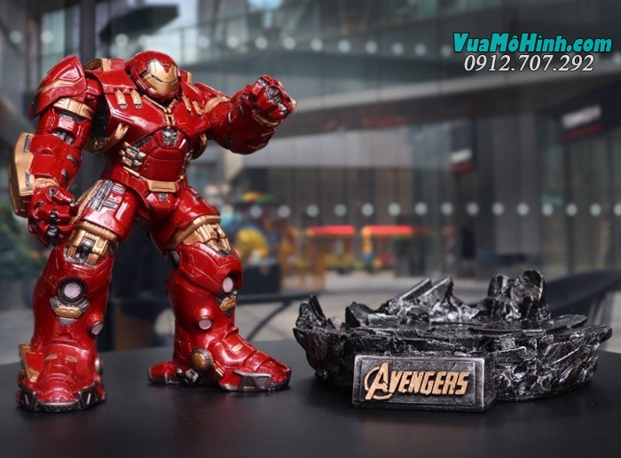 Mô hình tượng toàn thân Người khổng lồ xanh - Hulk phiên bản mặc giáp Người sắt Ironman Hulkbuster