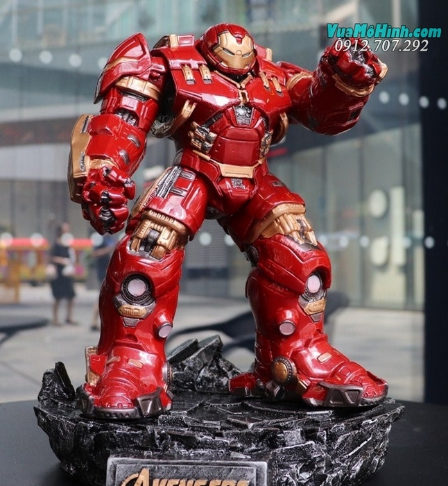 Mô hình tượng toàn thân Người khổng lồ xanh - Hulk phiên bản mặc giáp Người sắt Ironman Hulkbuster