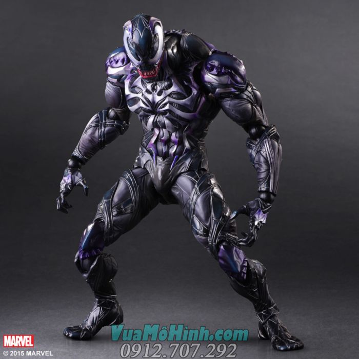 Mô hình nhân vật Venom Play Arts Kai siêu anh hùng phản diện phim Marvel