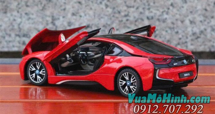 Mô hình xe BMW i8 siêu xe ô tô điều khiển từ xa 1:14 Rastar, sóng điều khiển 40Mhz chống trùng sóng, mở cửa tự động chỉ với một nút bấm