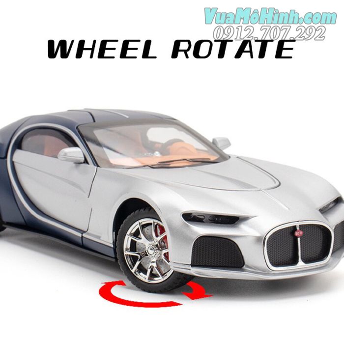 Mô hình tĩnh Diecast siêu xe ô tô Bugatti Atlantic , Đồ chơi xe sang oto thu nhỏ