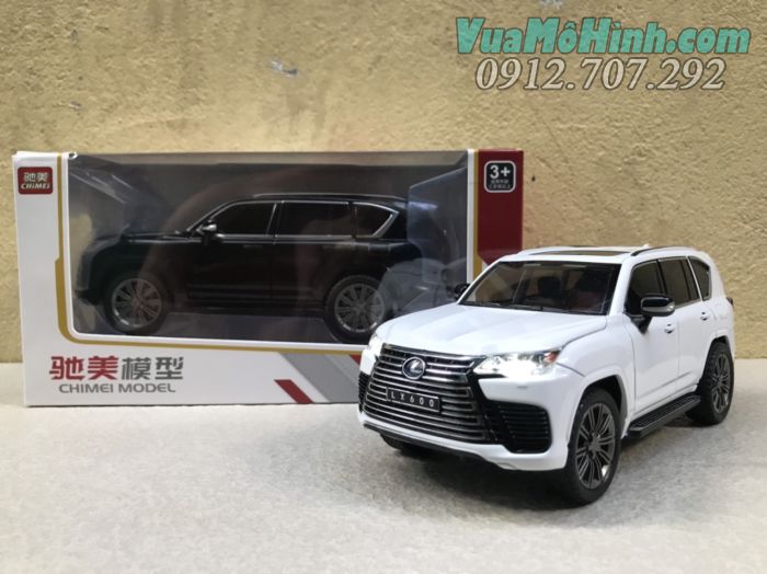 mô hình tĩnh diecast siêu xe sang ô tô Lexus Lx600 tỷ lệ 1/24 , đồ chơi xe hơi oto thu nhỏ bằng kim loại