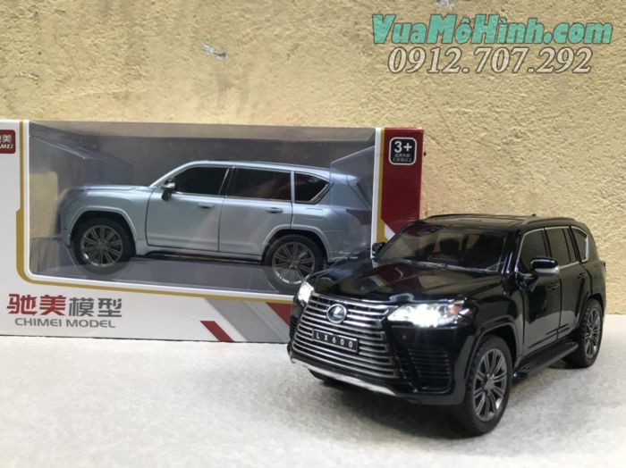 mô hình tĩnh diecast siêu xe sang ô tô Lexus Lx600 tỷ lệ 1/24 , đồ chơi xe hơi oto thu nhỏ bằng kim loại