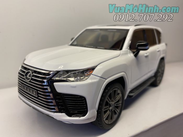 mô hình tĩnh diecast siêu xe sang ô tô Lexus Lx600 tỷ lệ 1/24 , đồ chơi xe hơi oto thu nhỏ bằng kim loại