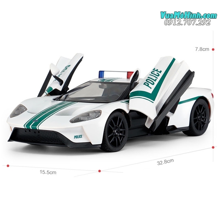 Mô hình xe Ford GT Police siêu xe ô tô cảnh sát điều khiển từ xa 1:14, cực ngầu, sóng 2.4Ghz