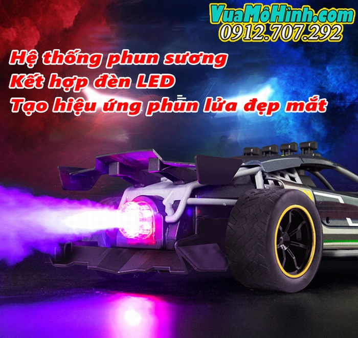 mô hình siêu xe đua drift lamborghini điều khiển từ xa phun nhả khói tenacity 86912