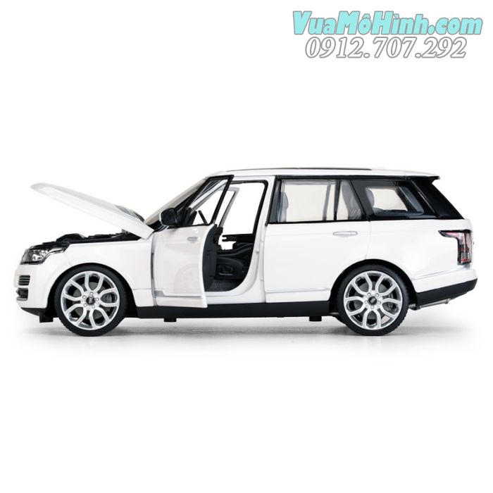 mô hình tĩnh diecast đồ chơi siêu xe ô tô Land rover range rover tỷ lệ 1/24 , xe oto 4 bánh thu nhỏ mini trưng bày