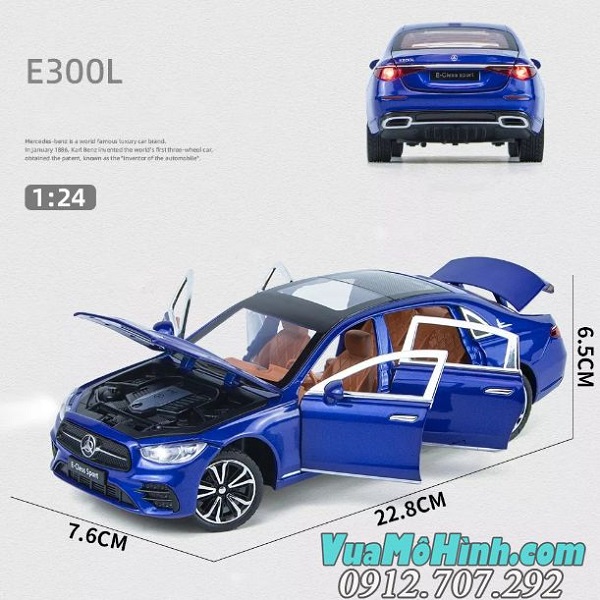 Mô hình xe ô tô Mercedes E300L tỉ lệ 1/24 mô hình tĩnh