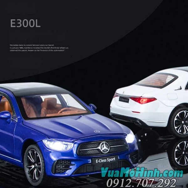 Mô hình xe ô tô Mercedes E300L tỉ lệ 1/24 mô hình tĩnh 