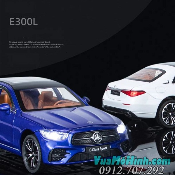 Mô hình xe ô tô Mercedes E300L tỉ lệ 1/24 mô hình tĩnh
