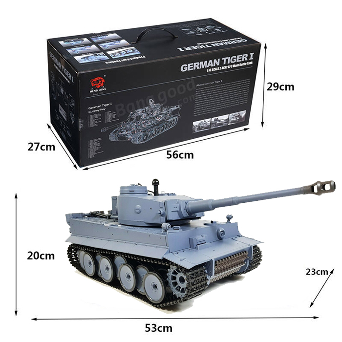 mô hình xe tăng điều khiển từ xa rc tank heng long german tiger 1 3818-1 pro