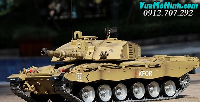 xe tăng mô hình điều khiển từ xa rc tank heng long british challenger ii 2 xích kim loại nhựa pro 3908 3908-1