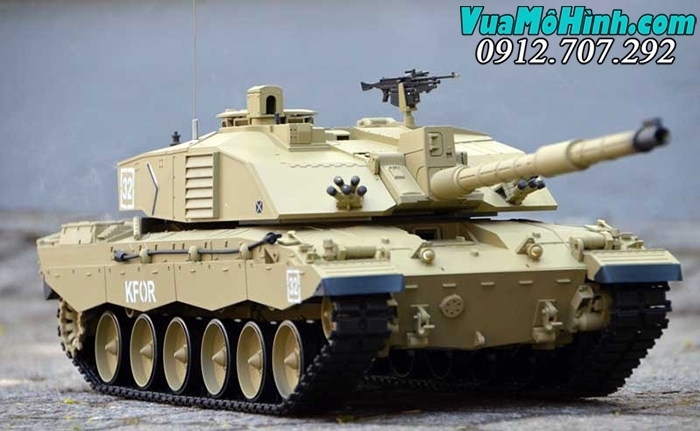 xe tăng mô hình điều khiển từ xa rc tank heng long british challenger ii 2 xích kim loại nhựa pro 3908 3908-1