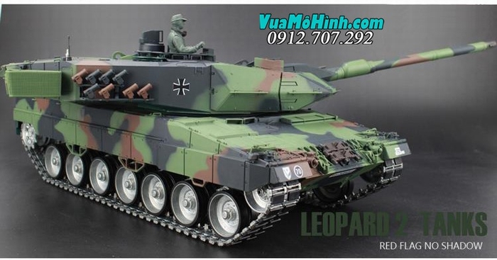 mô hình xe tăng điều khiển từ xa rc tank heng long báo đức german leopard 2a6 3889-1 pro